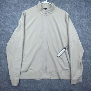 Grand Running Club Jacket Mens Large Marco Taupe Lightweight Workout Golf